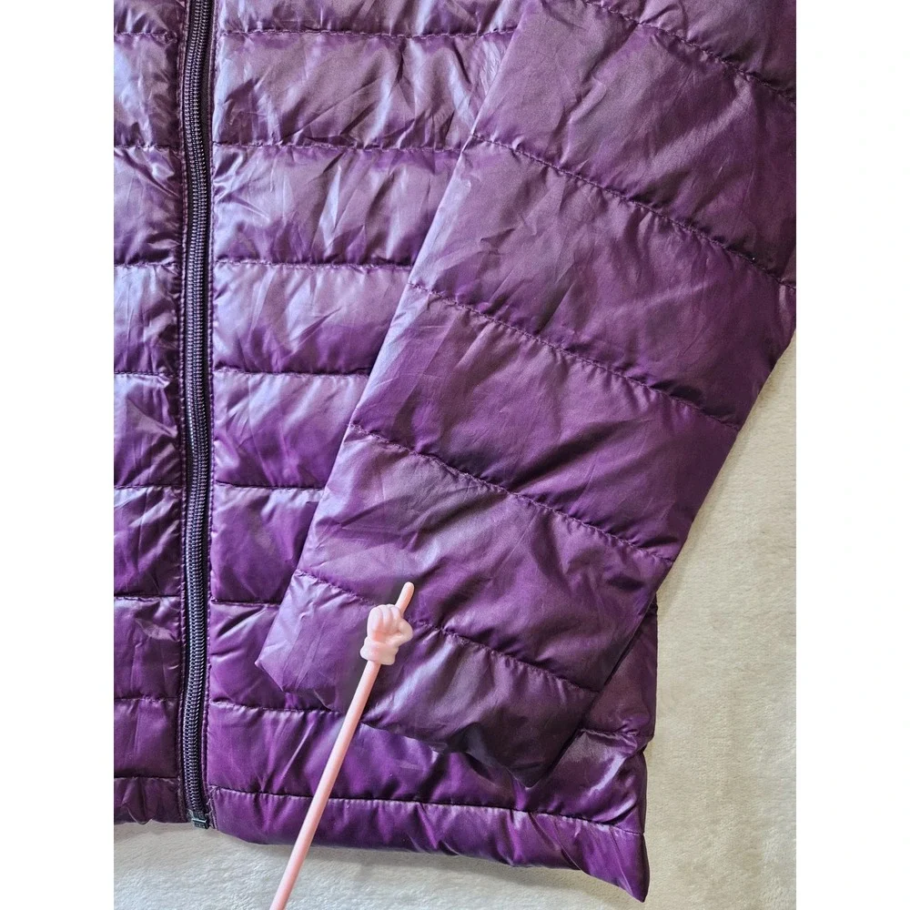 Columbia Youth M 10/12 Purple Down Puffer Jacket Kids Lightweight Quilted Winter